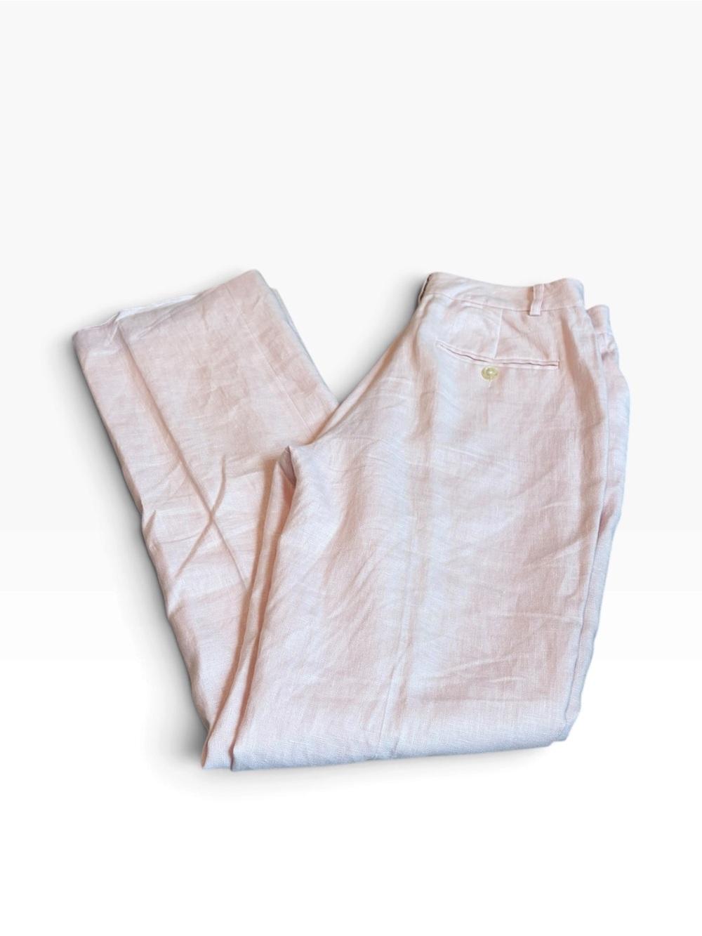 LRL light pink linen pants